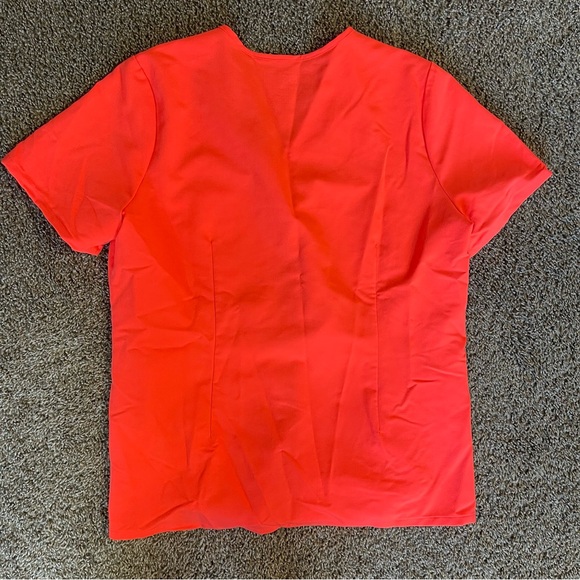 FIGS Scrub Set Fiery Coral Kade Cargo Pants Medium Catarina One Pocket Top Large - Picture 6 of 8